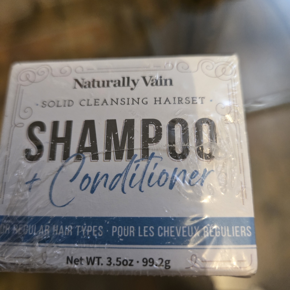 Naturally Vain Shampoo + Conditioner For Regular Hair Type New Sealed Organic